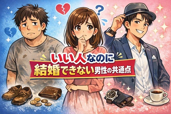 🌸いい人なのに結婚できない男性の共通点とは？